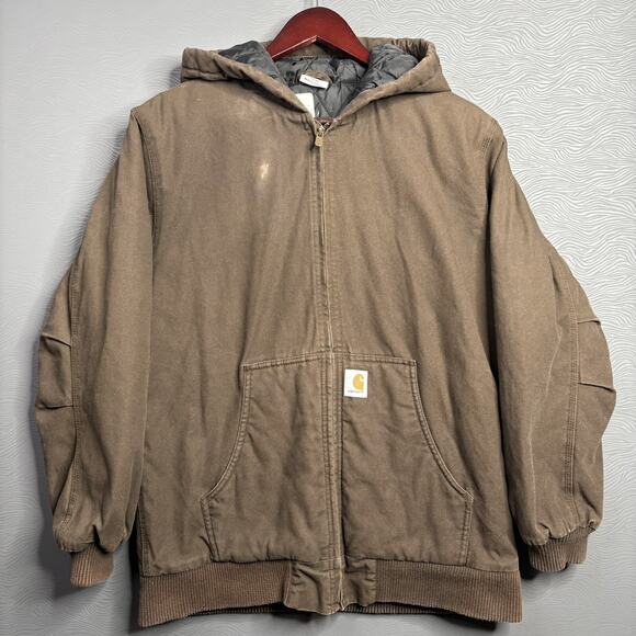 Youth XL Mocha Carhartt Jacket - Picture 1 of 8